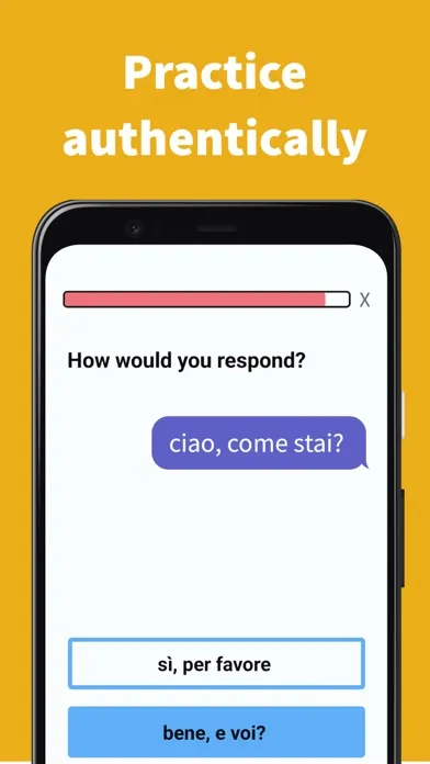 Tangkapan layar GoGab: Languages for Travel