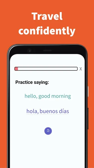 Tangkapan layar GoGab: Languages for Travel