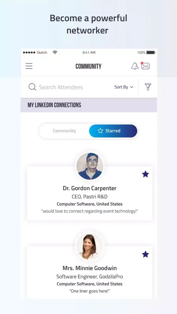 EVOLV Events Ekran Görüntüleri