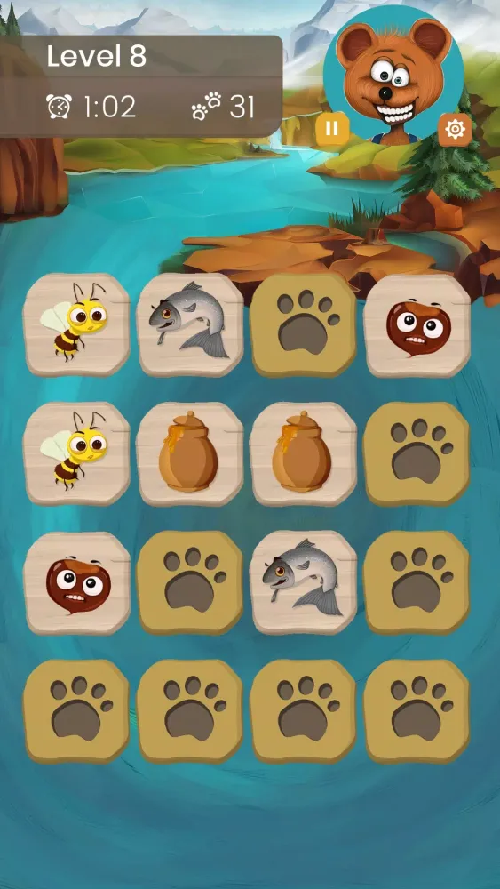 Animal Matching Pairs Game Screenshots
