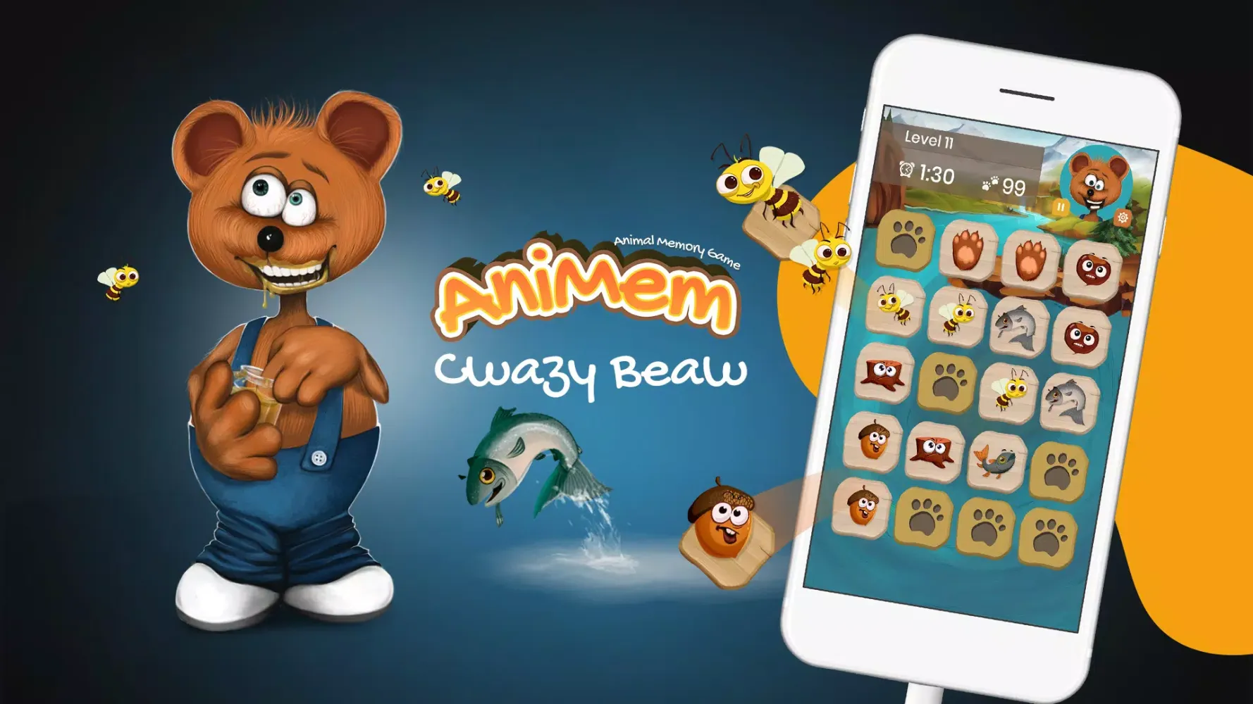Animal Matching Pairs Game Screenshots