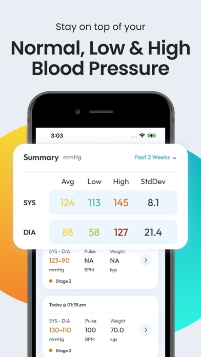 Скриншоты Blood Pressure App SmartBP
