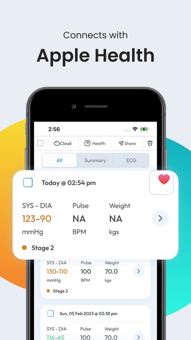Скриншоты Blood Pressure App SmartBP