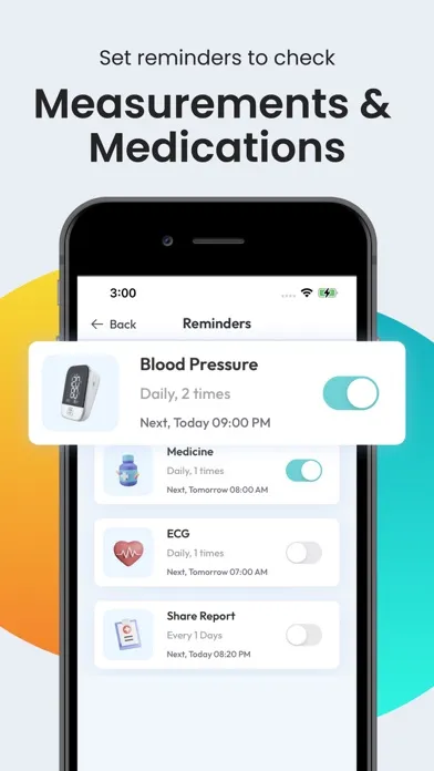 Blood Pressure App SmartBP Screenshots