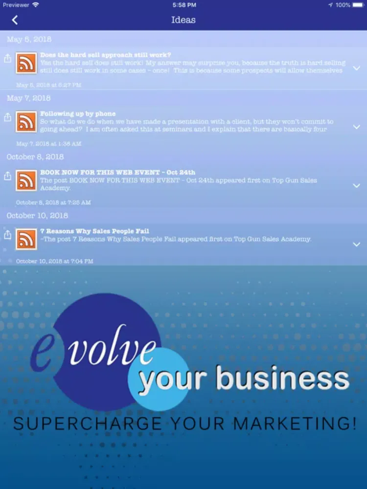 صور Evolve Your Business iPad 