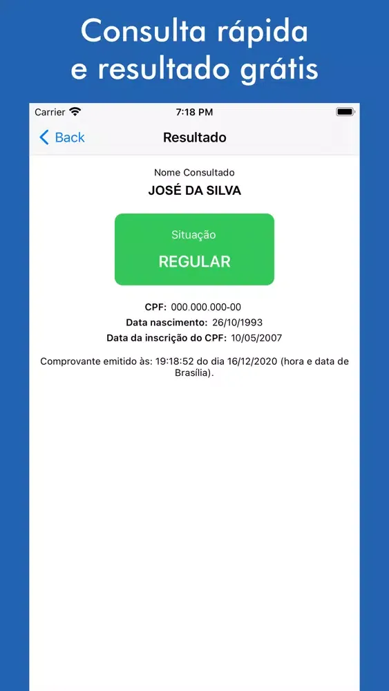 Consulta de CPF Online 2021 스크린샷