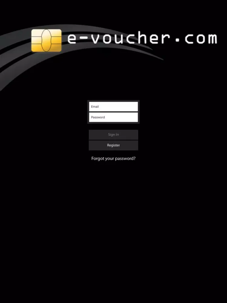 e-voucher iPad  Screenshots