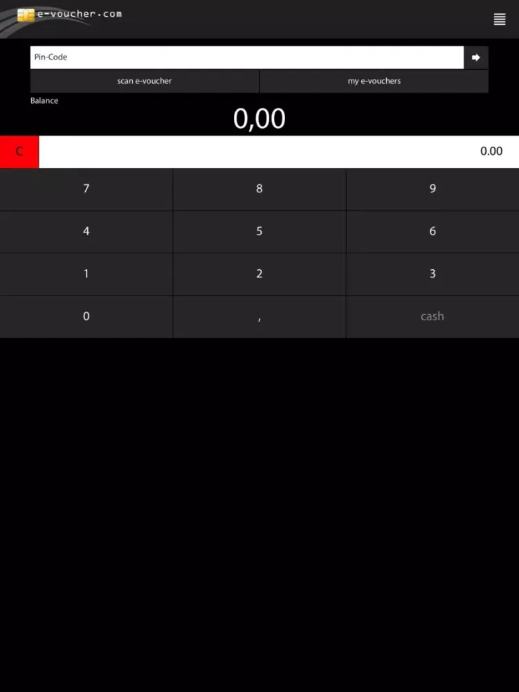 e-voucher iPad  Screenshots