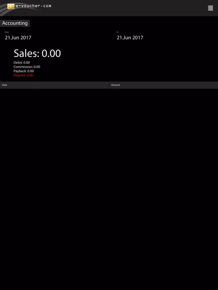 e-voucher iPad  Screenshots
