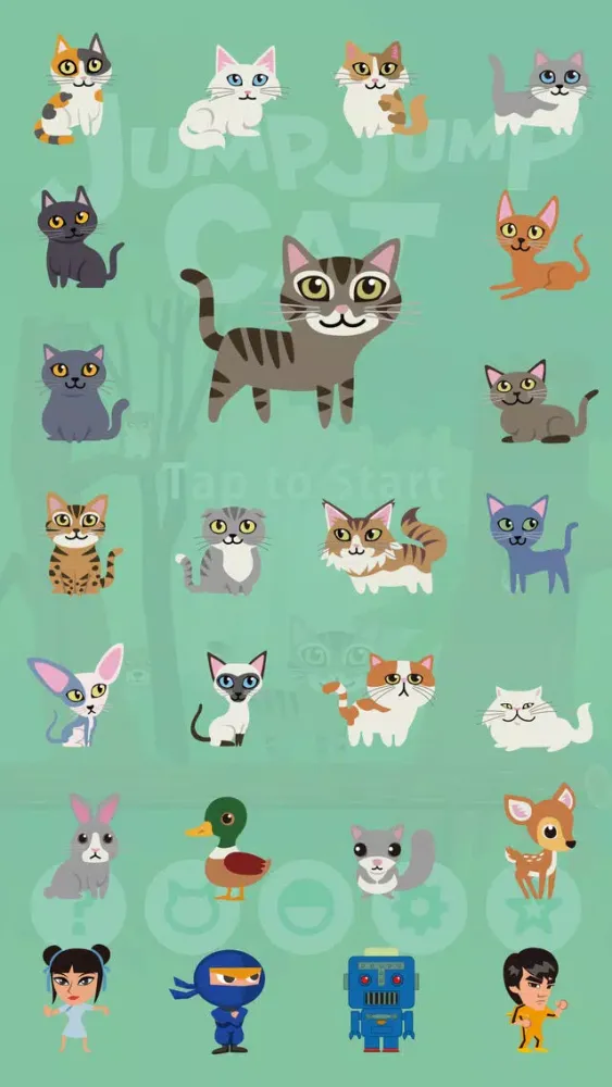 Captures d'écran de JumpJump Cat - Free Cat Game