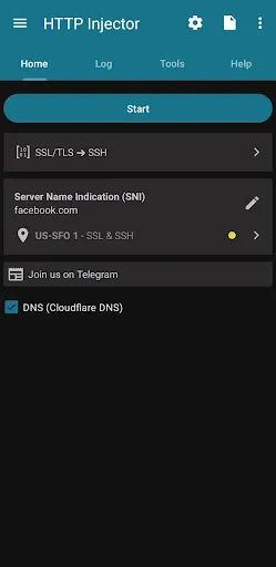 Скриншоты HTTP Injector (SSH/UDP/DNS)VPN