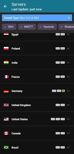 Скриншоты HTTP Injector (SSH/UDP/DNS)VPN