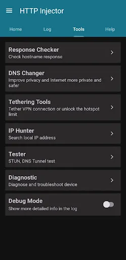 Скриншоты HTTP Injector (SSH/UDP/DNS)VPN