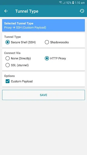 Capturas de pantalla de HTTP Injector Lite (SSH/Proxy)