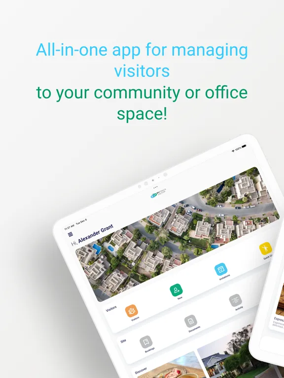 Ảnh chụp màn hình của EvTrack Visitor Management iPad 