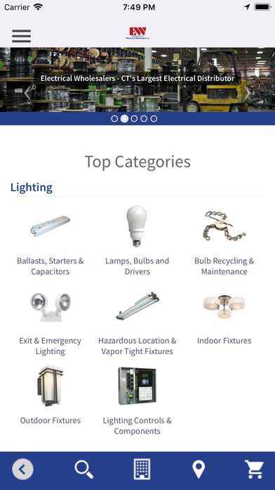 Screenshot di Electrical Wholesalers - CT