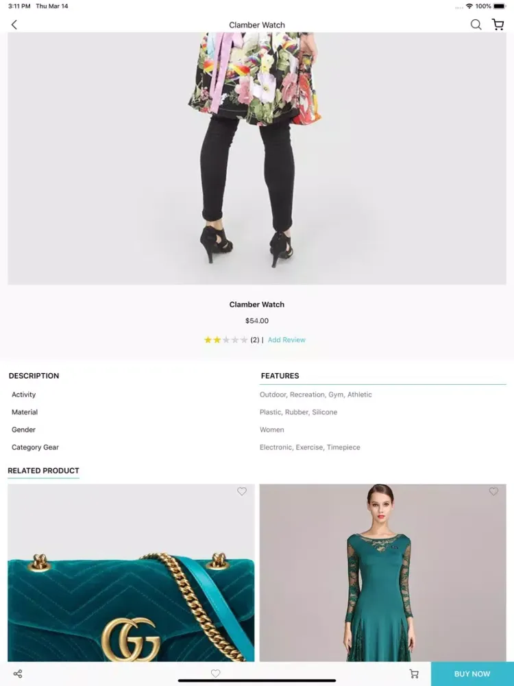 Tangkapan skrin Native Mobile app for Magento2 iPad 
