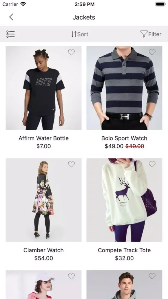 Tangkapan skrin Native Mobile app for Magento2