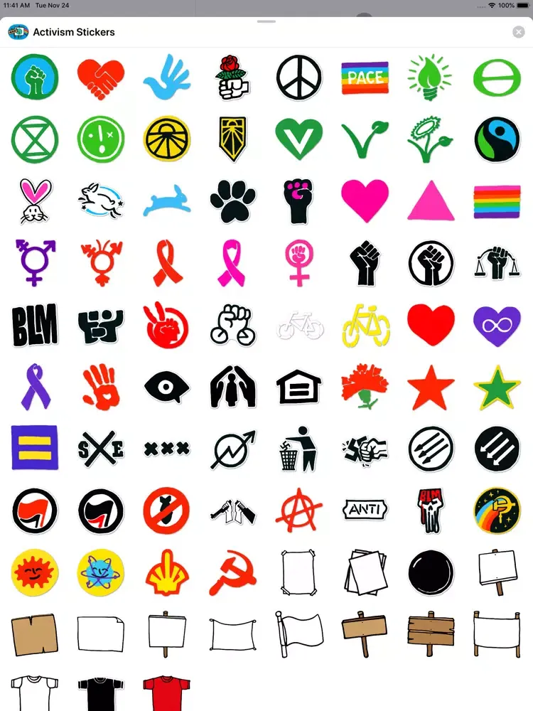 Скриншоты Activism Stickers iPad 