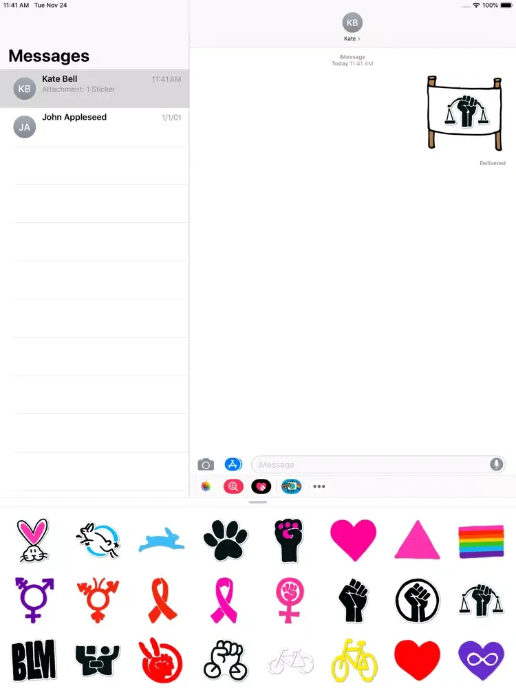 Скриншоты Activism Stickers iPad 