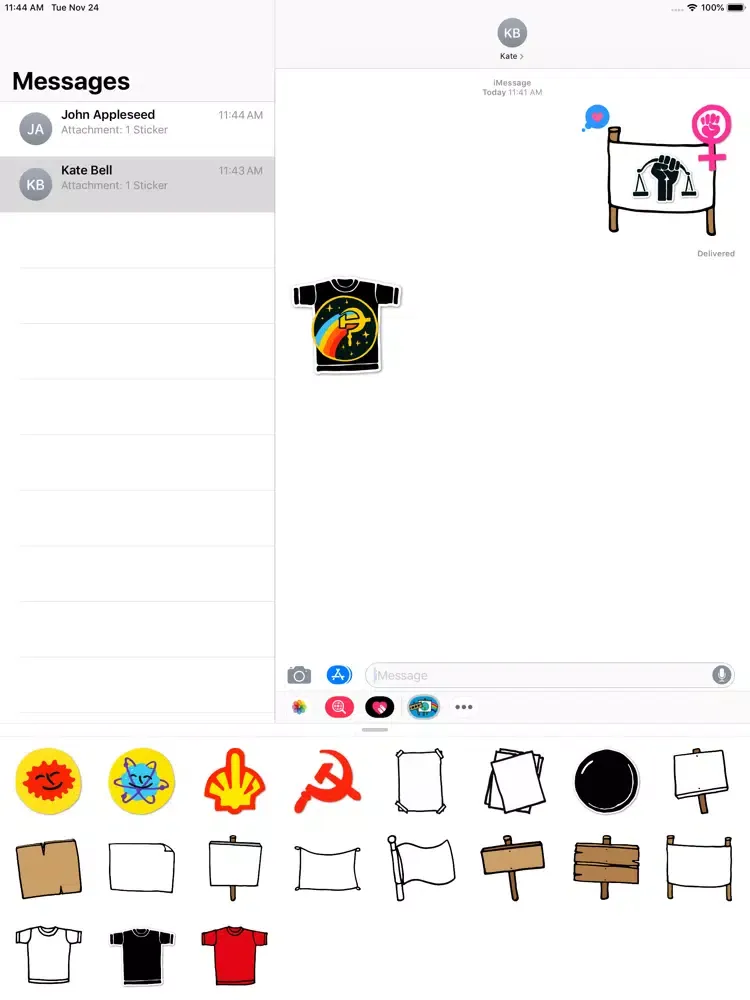Скриншоты Activism Stickers iPad 