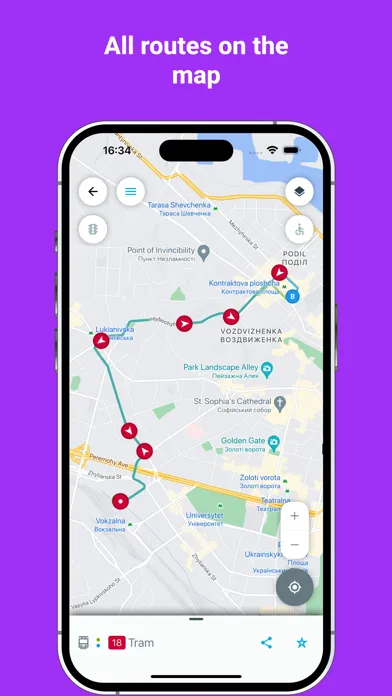 ภาพหน้าจอของ Eway public transport