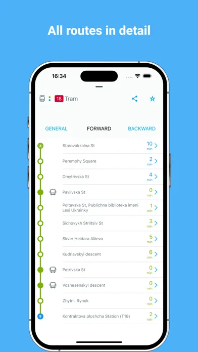 ภาพหน้าจอของ Eway public transport