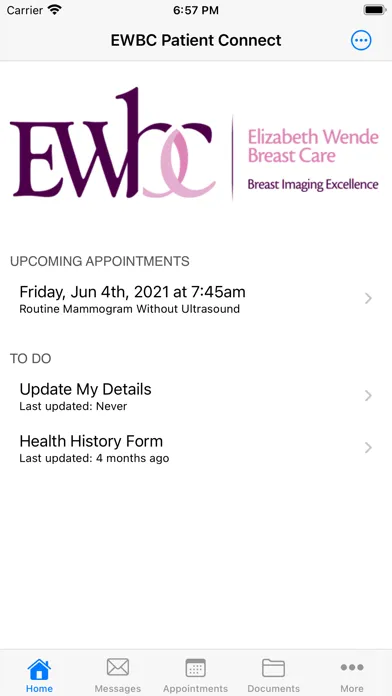 EWBC Patient Connect স্ক্রিনশট