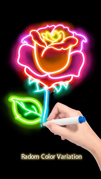 Capturas de tela do Doodle Glow