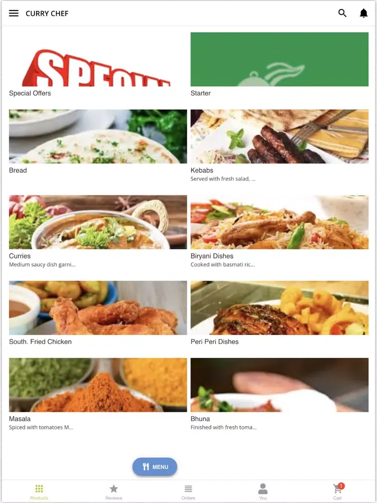 Zrzuty ekranu Curry Chef Rastrick iPad 