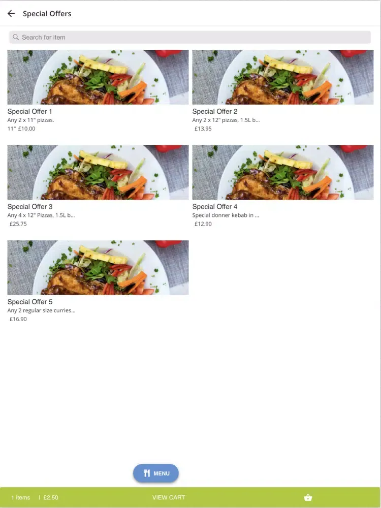 Zrzuty ekranu Curry Chef Rastrick iPad 