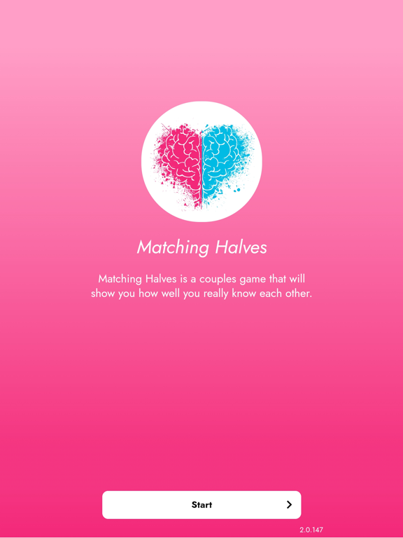 Screenshot di Matching Halves - for couples iPad 