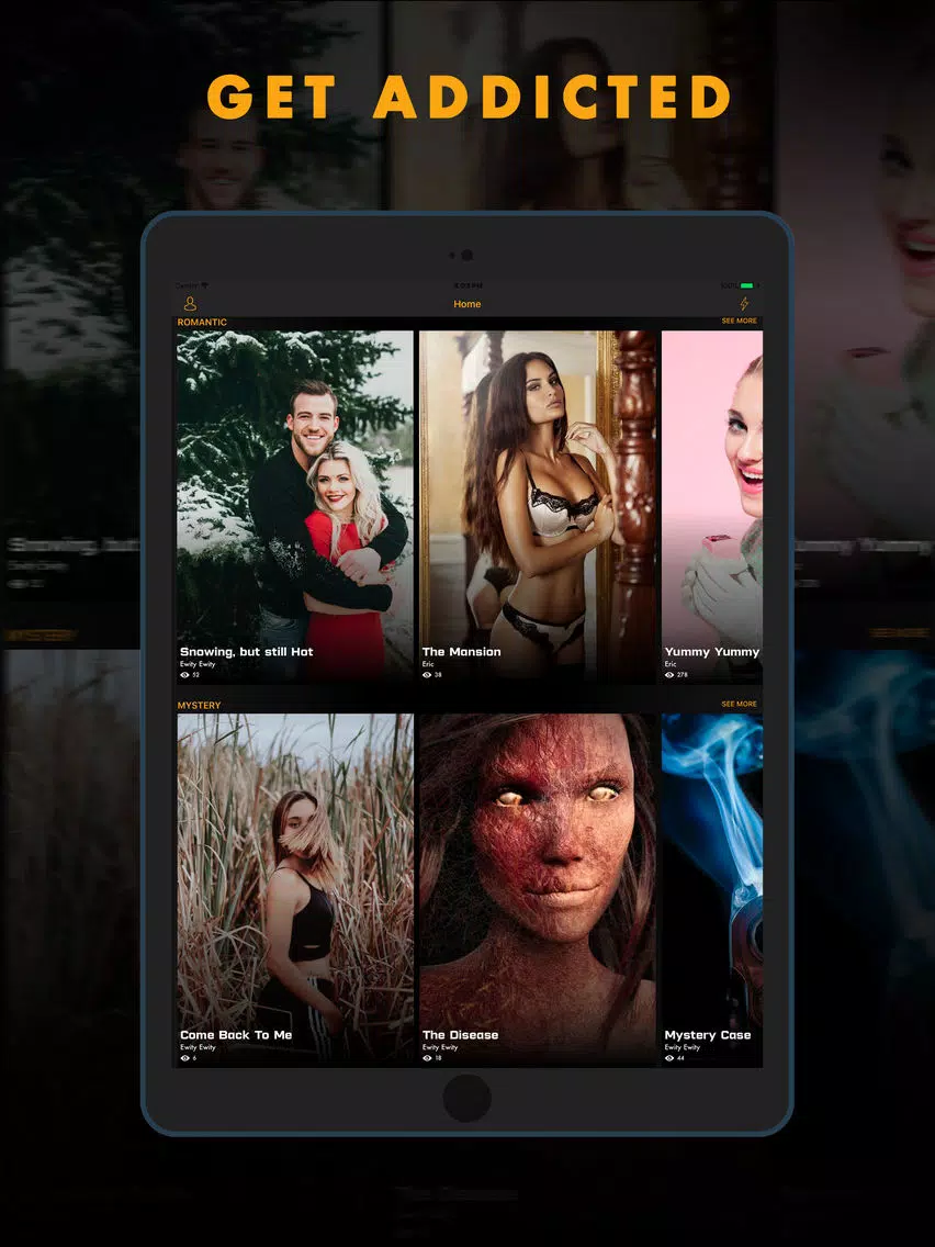 Tangkapan layar Addicted - Chat & Text Stories iPad 