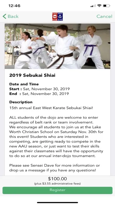 Screenshot di East West Okinawan Karate