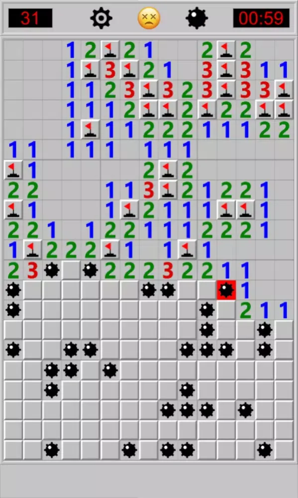 Captures d'écran de Minesweeper