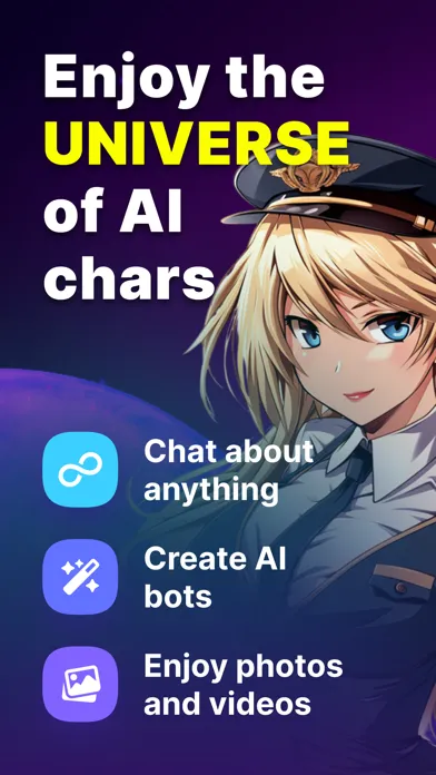 ภาพหน้าจอของ Botify AI: Create. Chat. Bot.