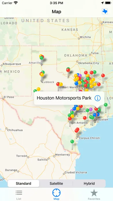 Tangkapan layar Texas Race Tracks