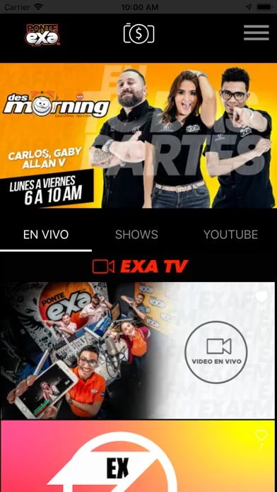 Zrzuty ekranu EXA Honduras.