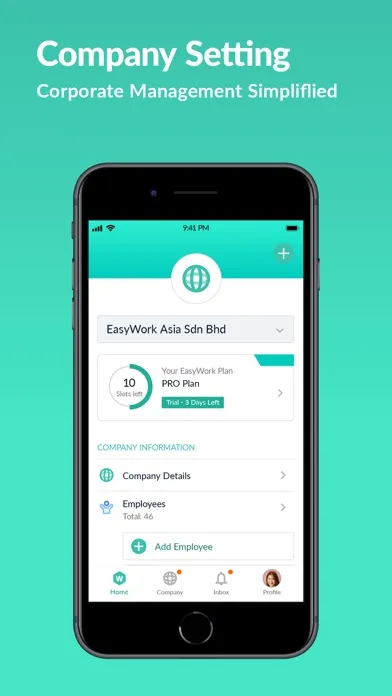 Screenshot di EasyWork