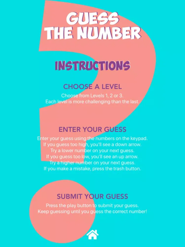 Guess The Number iPad  স্ক্রিনশট