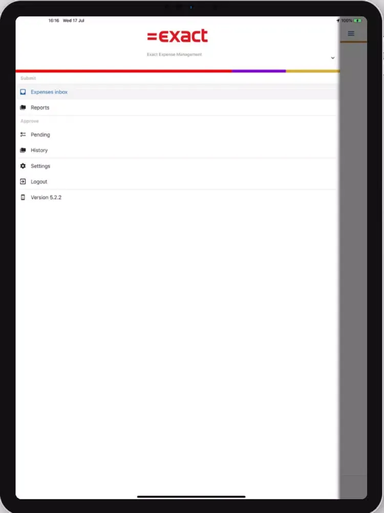Captures d'écran de Exact Expense Management iPad 