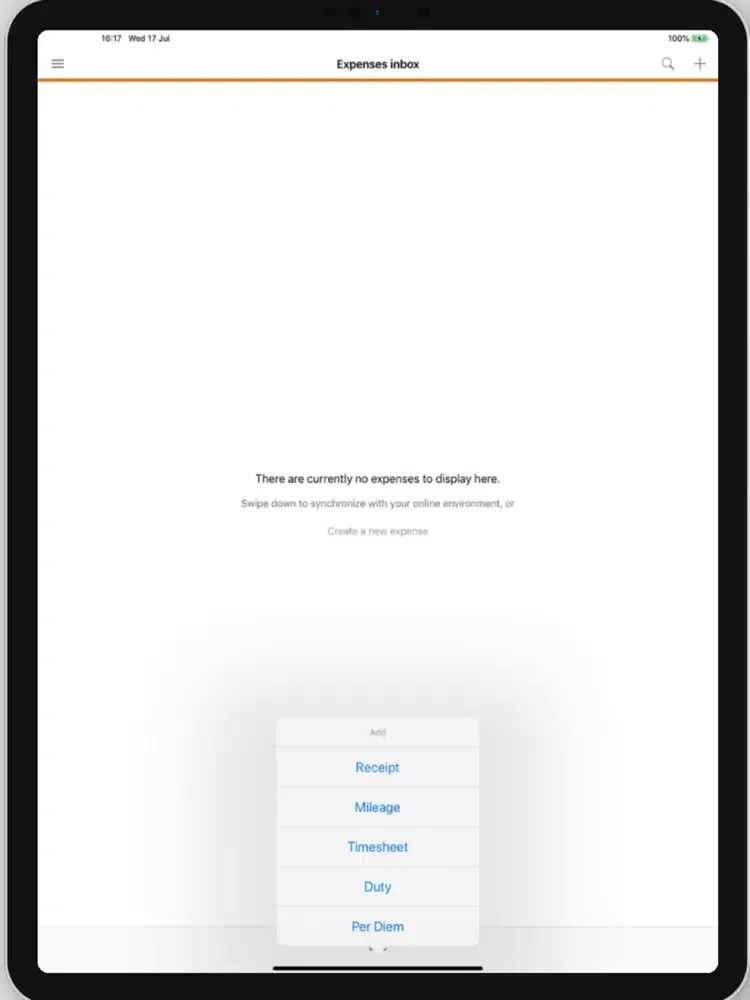 Captures d'écran de Exact Expense Management iPad 