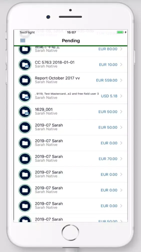 Captures d'écran de Exact Expense Management