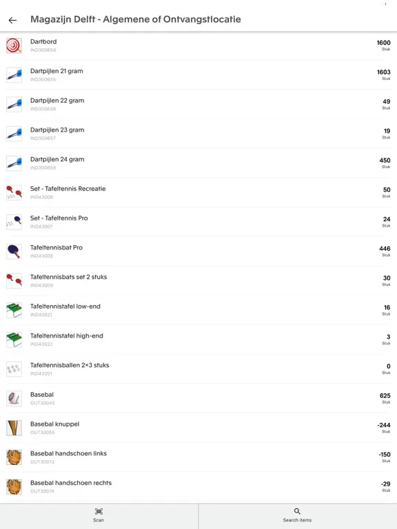 Zrzuty ekranu Exact Inventory Management iPad 