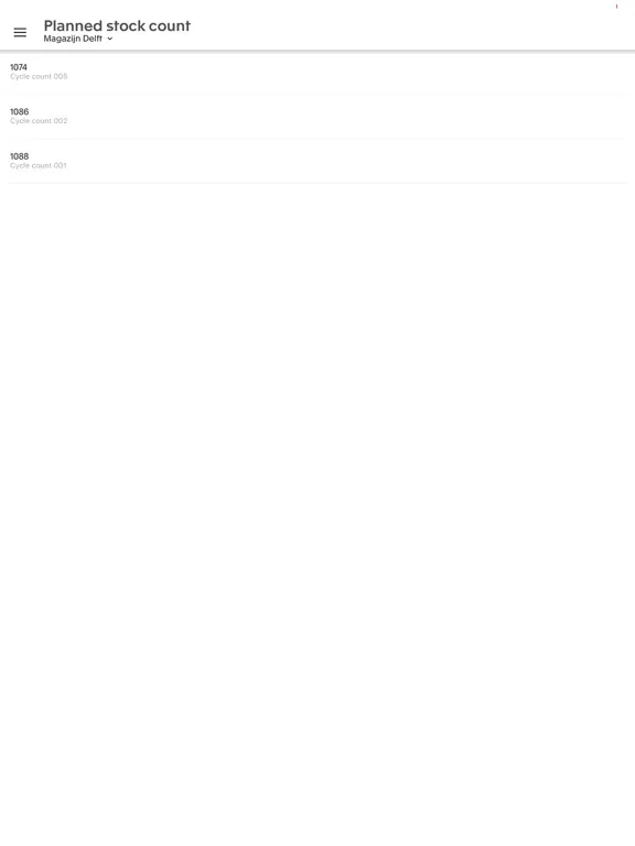 Zrzuty ekranu Exact Inventory Management iPad 