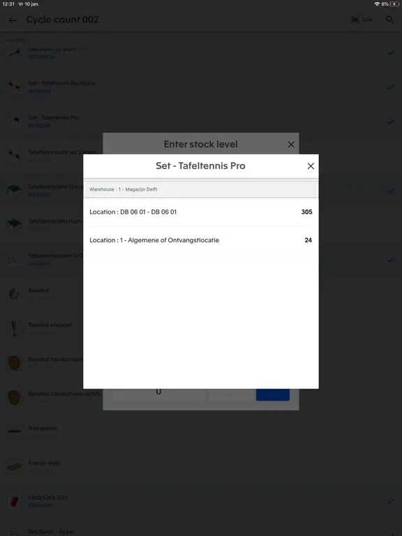 Zrzuty ekranu Exact Inventory Management iPad 
