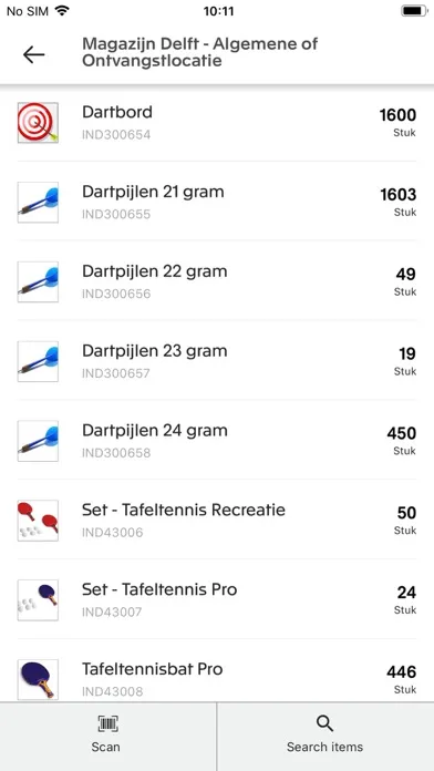 Zrzuty ekranu Exact Inventory Management