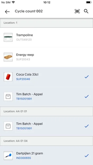 Zrzuty ekranu Exact Inventory Management