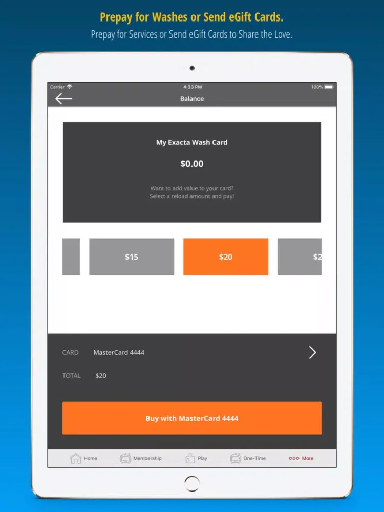 Ảnh chụp màn hình của Exacta Car Wash iPad 