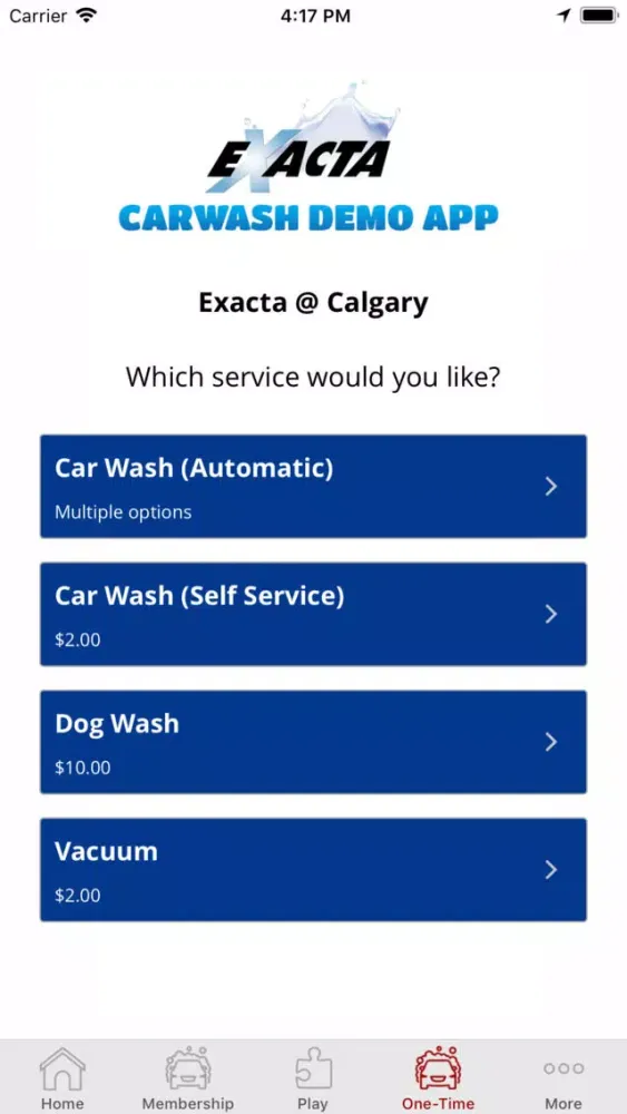 Ảnh chụp màn hình của Exacta Car Wash